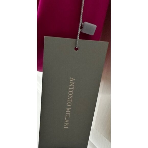 New Antonio Melani Fuchsia Crossbody Nylon Bag Multicolor Strap Gold Accents - Picture 6 of 9